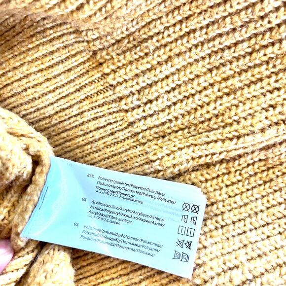 Mayoral Girls Mustard Yellow Fringed Sweater size 12 - Picture 6 of 7